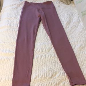 high waisted pink leggings